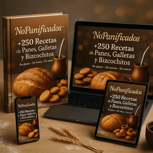 📦 NoPanificados™ – 250 Recetas Saludables Gourmet + 6 Bonus de Regalo